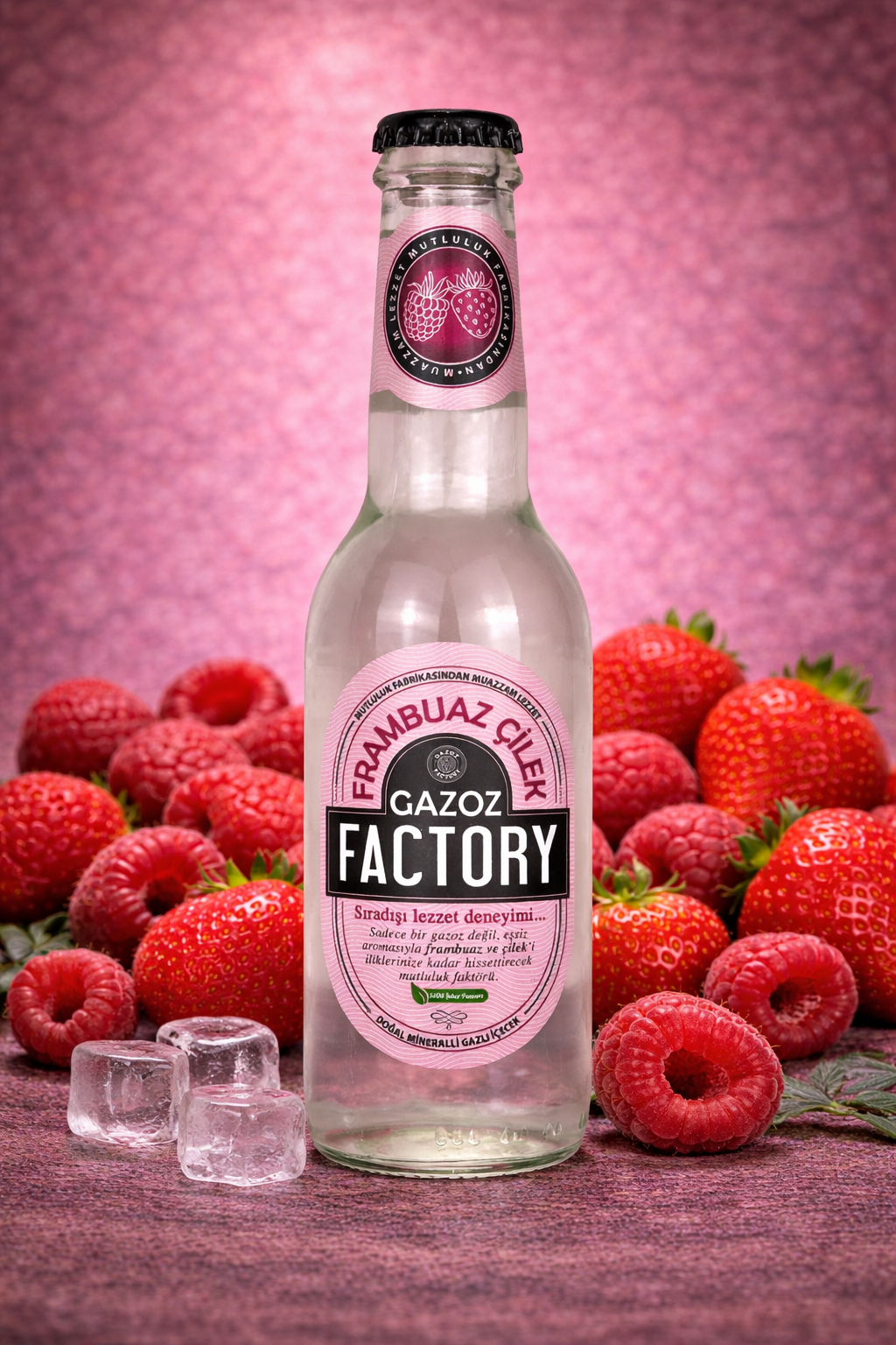Factory Gazoz Frambuaz Çilek